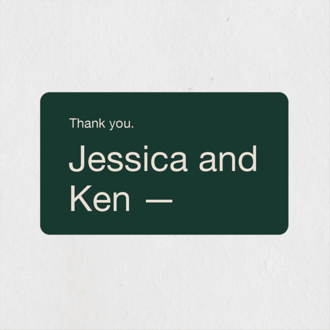 "Proposal" - Wedding Favor Stickers in Buff by Jack Knoebber - Front