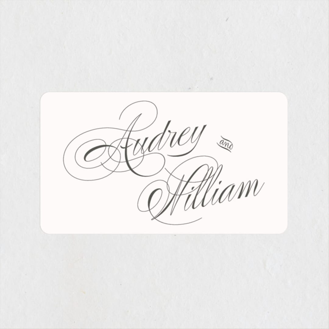 "Flora" - Wedding Favor Stickers in Blush by Nicoletta Savod - Front