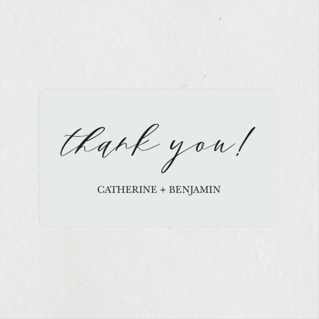 "Catherine" - Wedding Favor Stickers in Natural by Kayla Dawson - Front