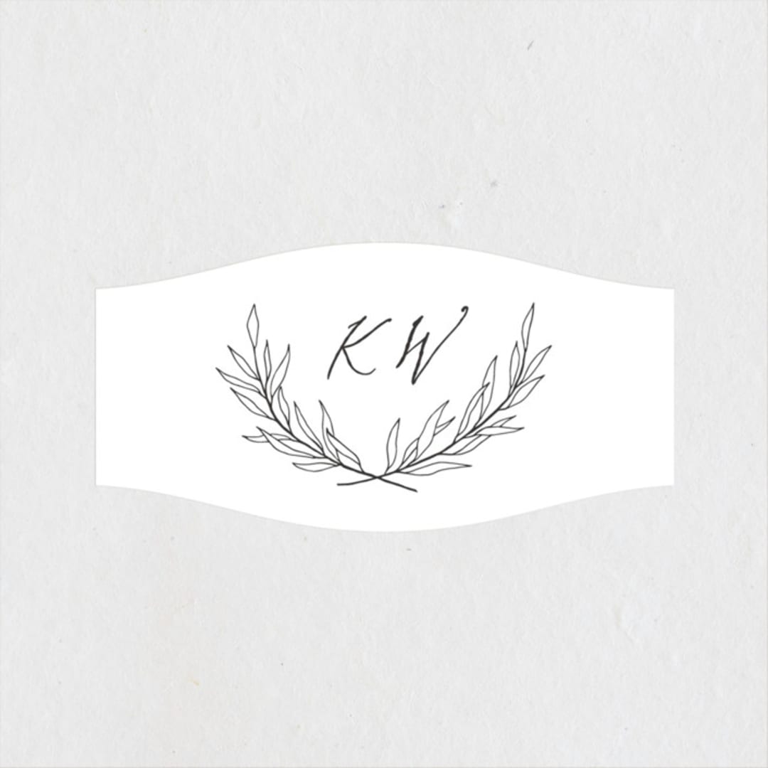 "Ridgeline" - Wedding Favor Stickers in Ivory by Eric Clegg - Front