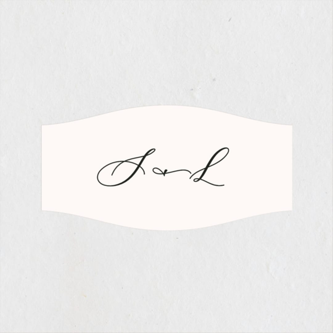 "Eternal" - Wedding Favor Stickers in Ecru by Carly Reed Walker - Front
