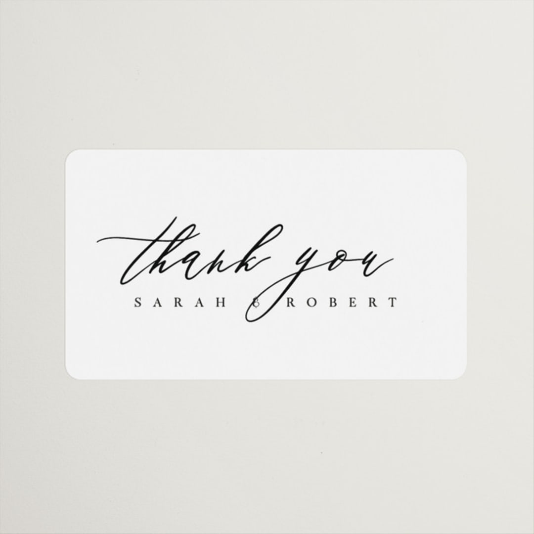 "Corison" - Wedding Favor Stickers in Classic by Kelly Schmidt - Front