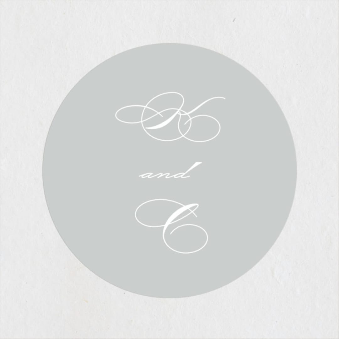 "love drops" - Wedding Favor Stickers in Pale by Phrosné Barwood - Front