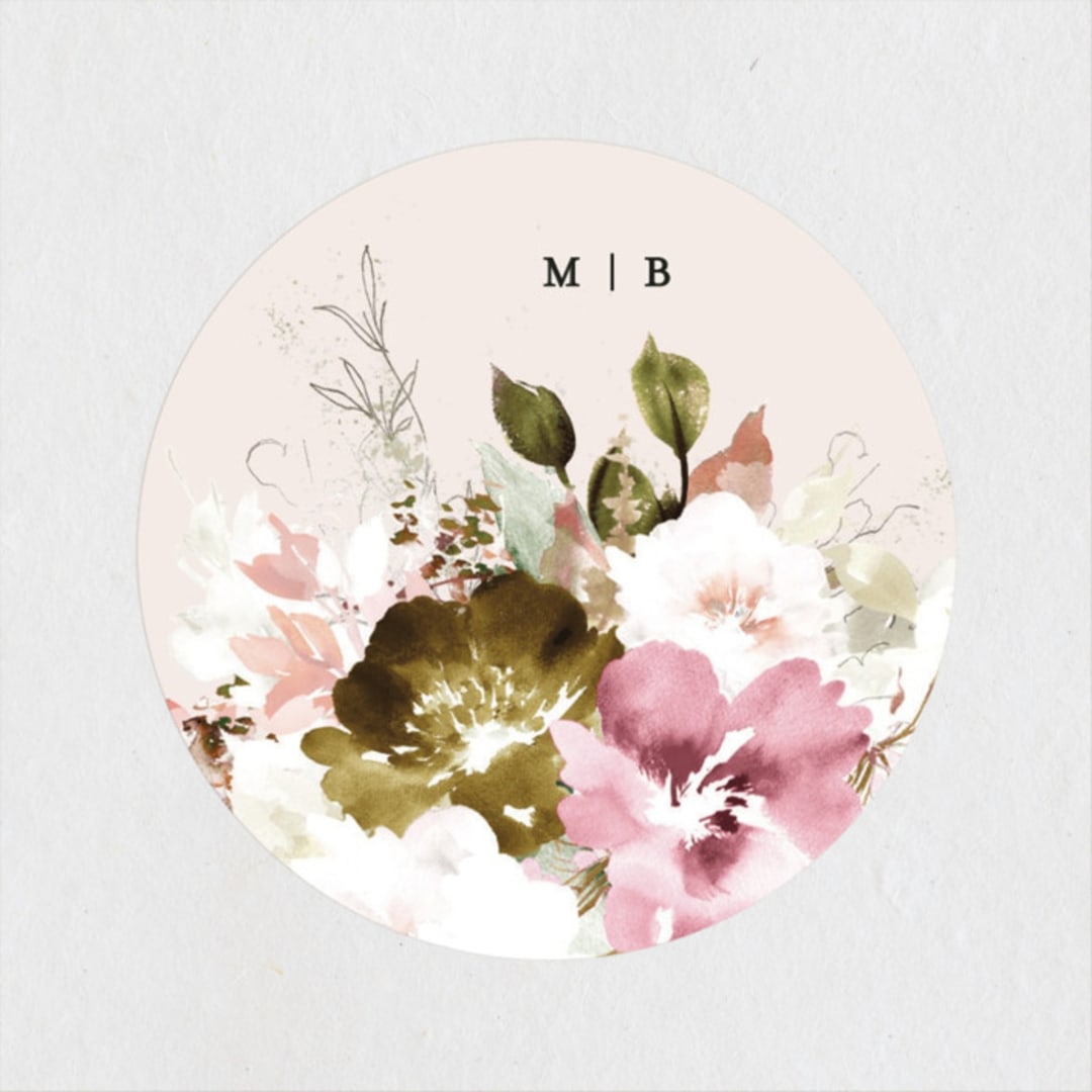 "Beautiful Spring" - Wedding Favor Stickers in Spring by Phrosné Barwood - Front