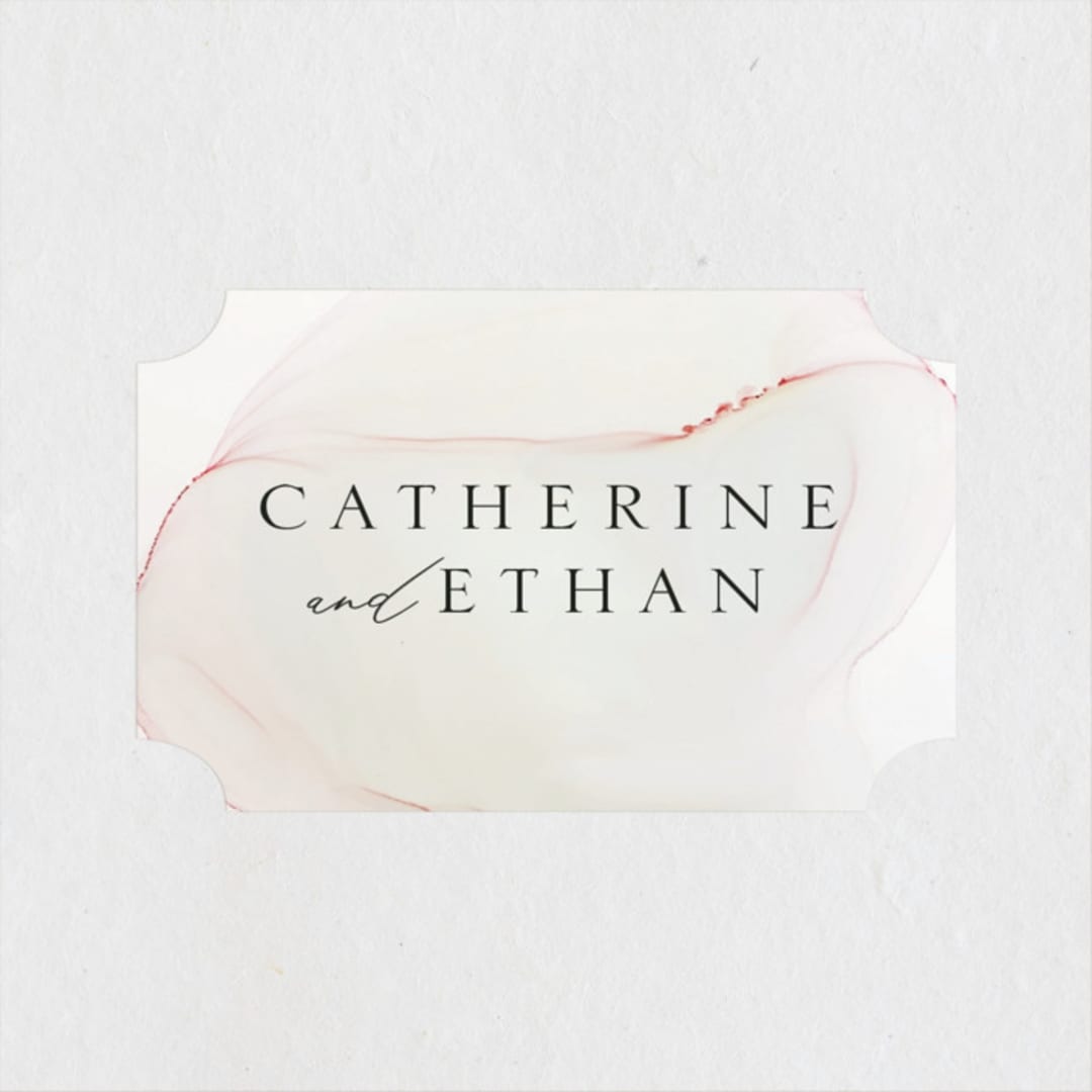 "cultured pearl" - Wedding Favor Stickers in Pearl by Erin Deegan - Front