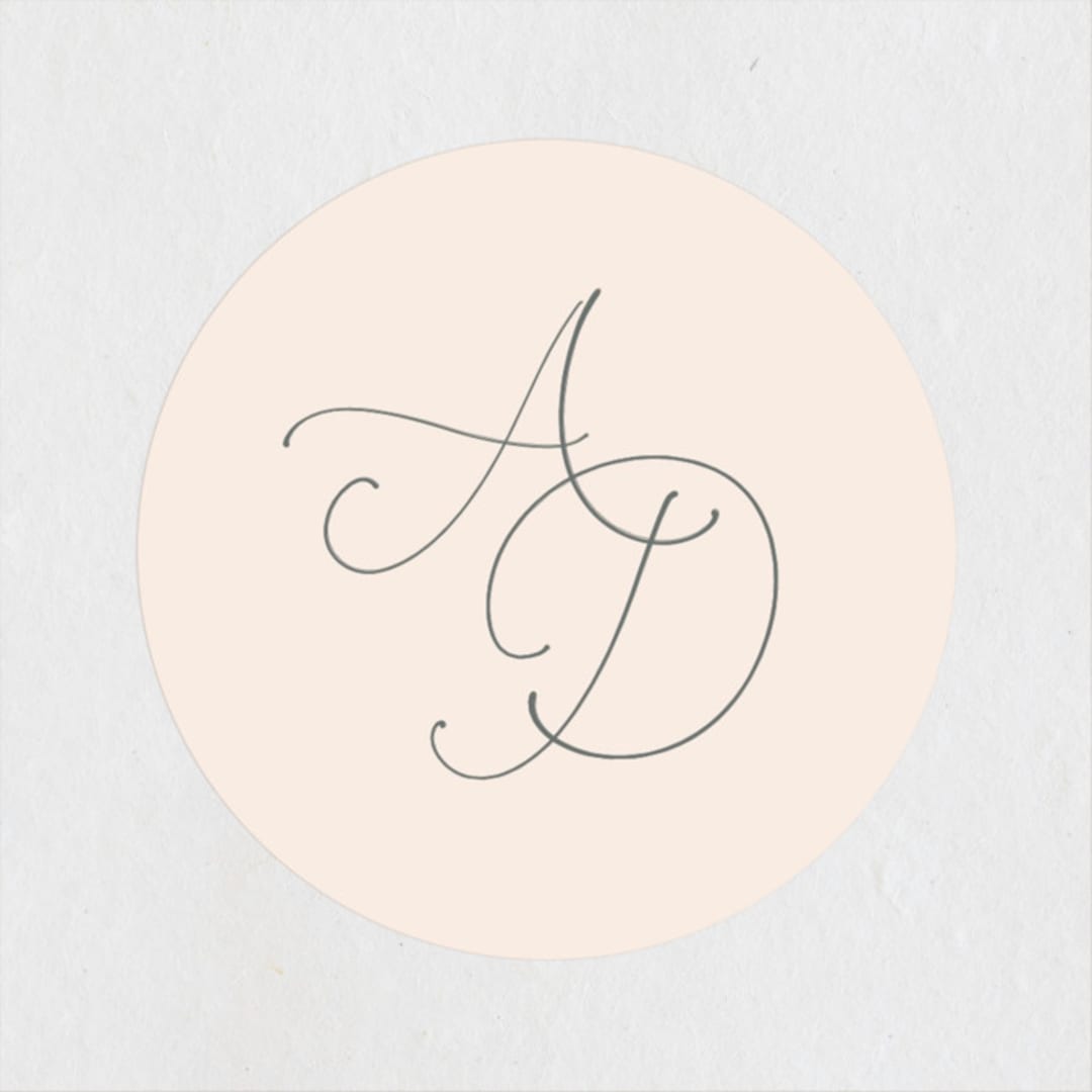 "EverAfter" - Wedding Favor Stickers in Petal by Rochelle Renee - Front