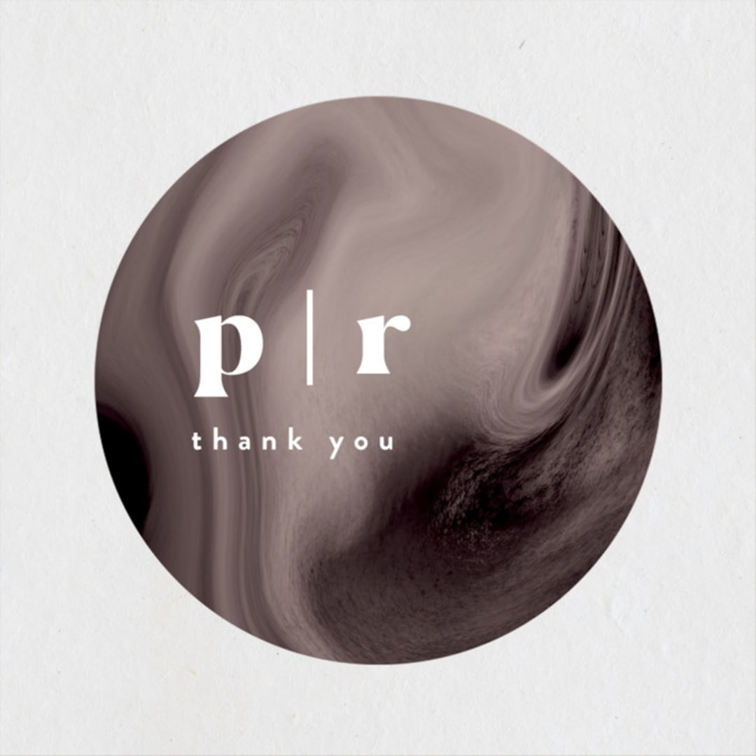 "joconde" - Wedding Favor Stickers in Mahogany by chocomocacino - Front