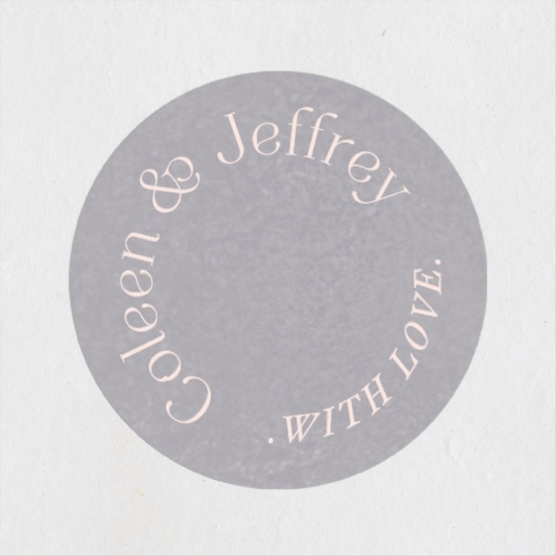 "legacy" - Wedding Favor Stickers in Pebble by Leia Matt - Front