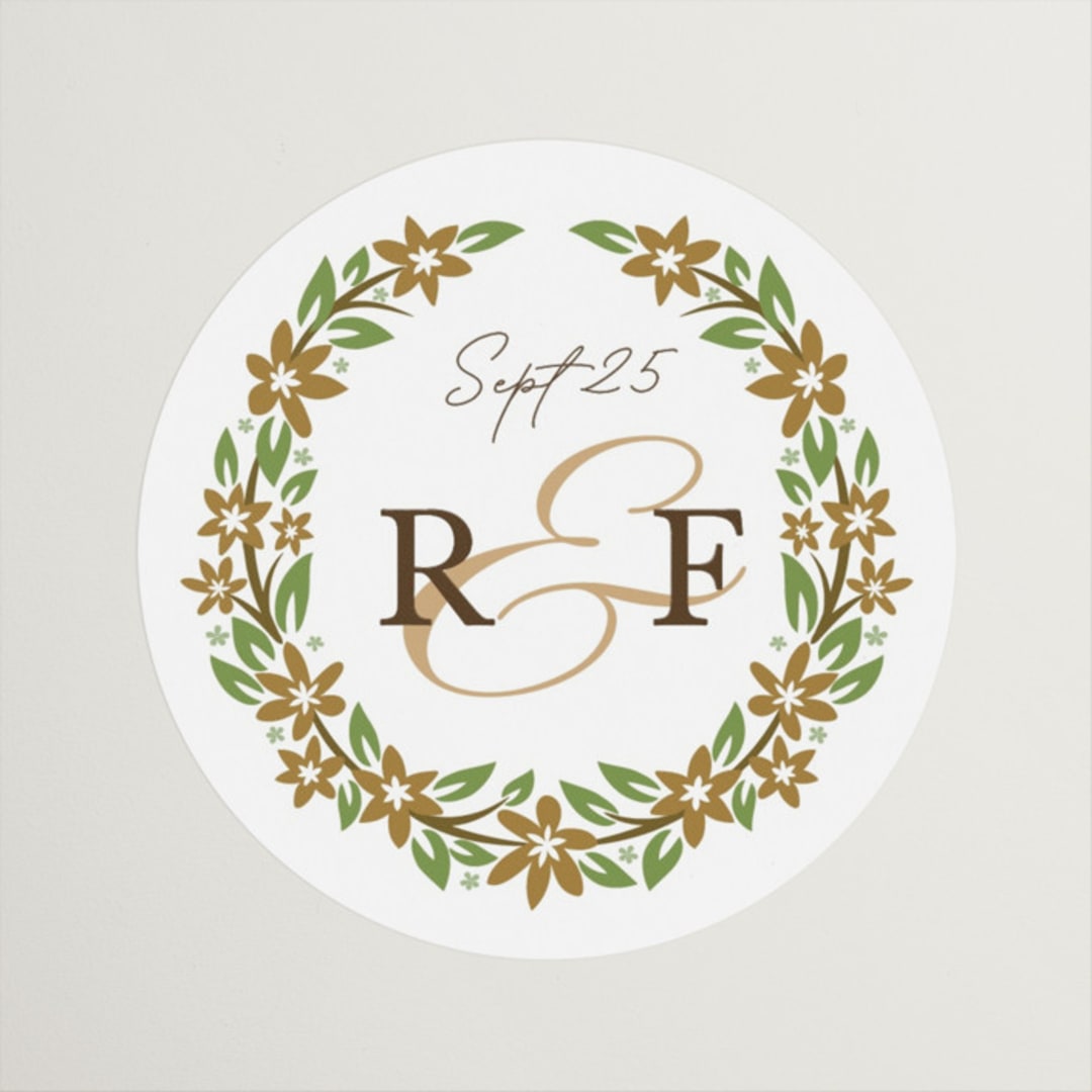 "In the country" - Wedding Favor Stickers in Forest by Paper Sun Studio - Front