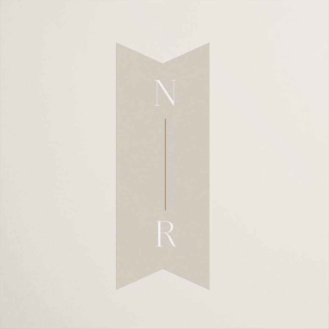 "oval" - Wedding Favor Stickers in Natural by Leah Bisch - Front