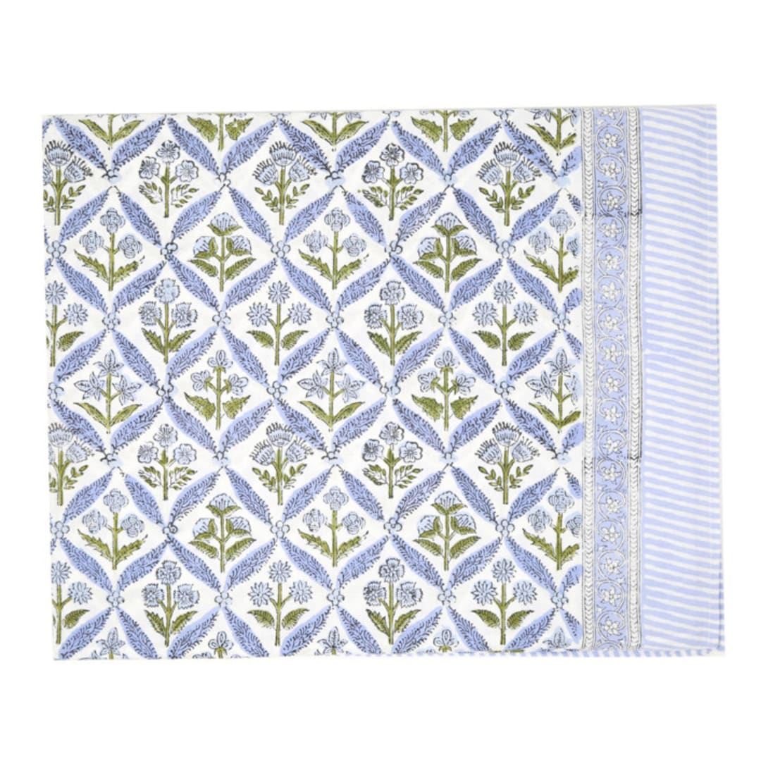 "Verbena Tablecloth, 70" x 118"" - Tablecloths in purple by Jenny Roberts