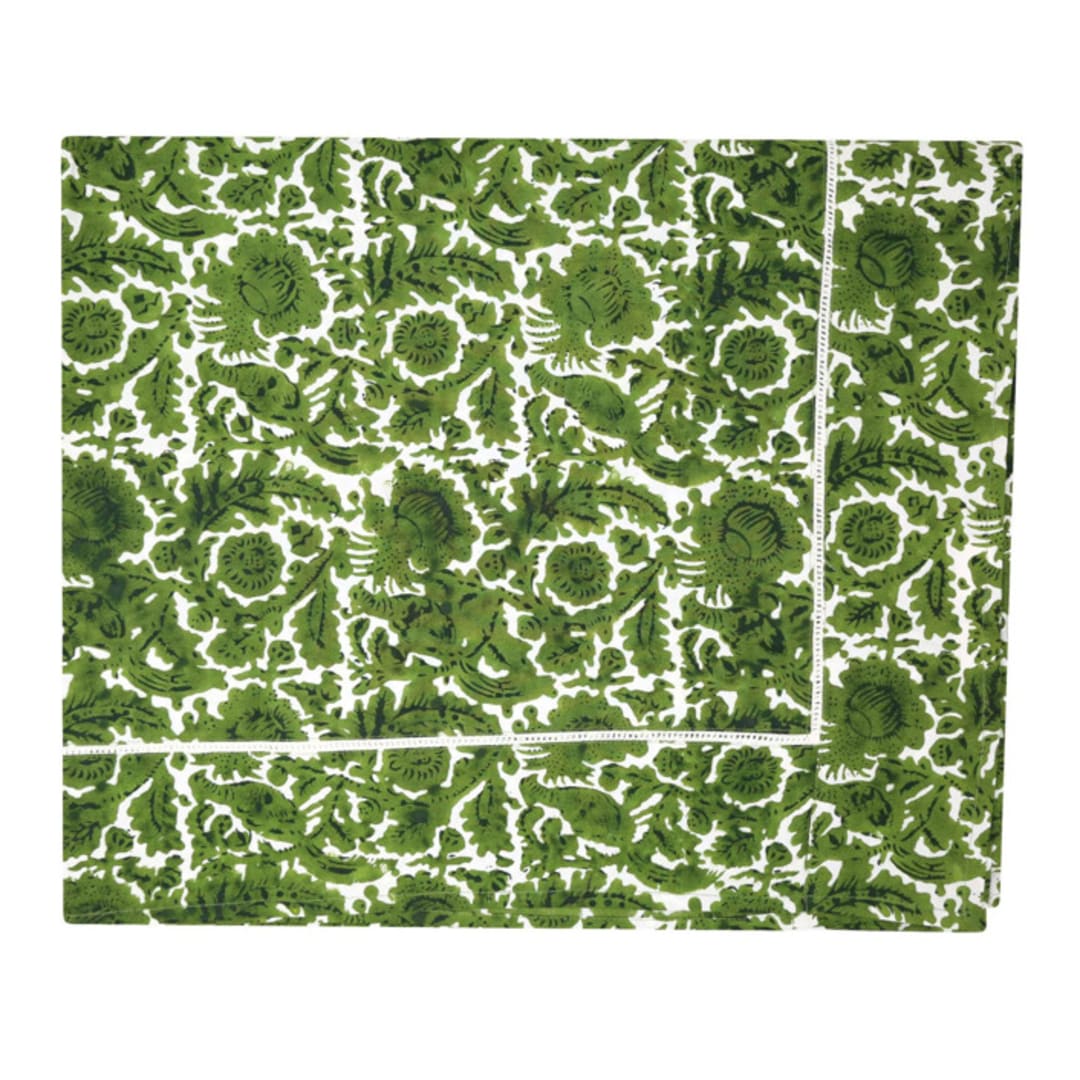"Bird of Paradise Tablecloth, 70" x 108"" - Tablecloths in multicolor by Jenny Roberts