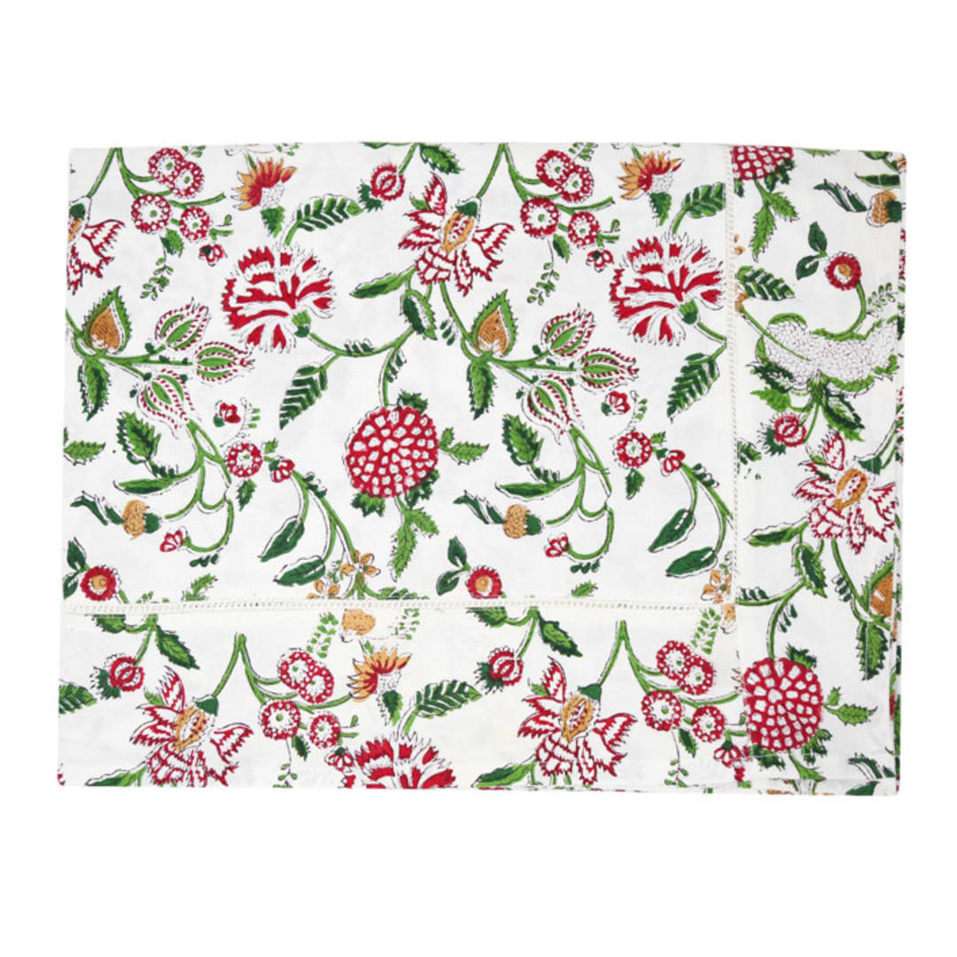 "Brandywine Tablecloth, 80" x 120"" - Tablecloths in green by Jenny Roberts