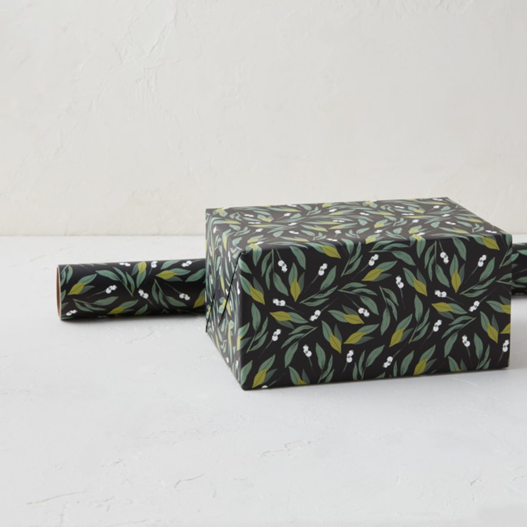 "Garden Blooms" - Wrapping Paper Roll in Verdant by Susan Moyal