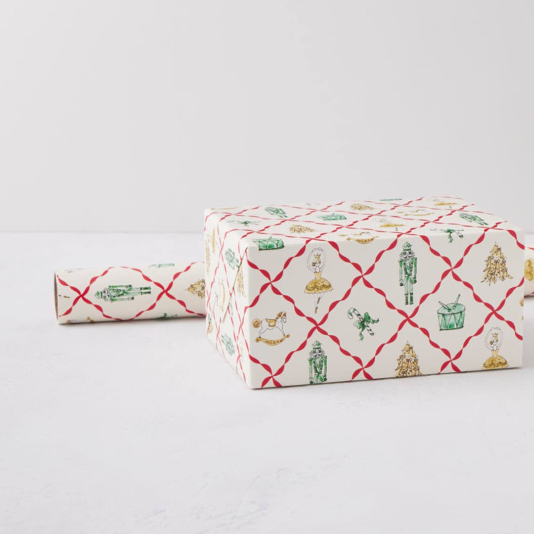 "Nutcracker trellis" - Wrapping Paper Roll in Classic by Cass Loh