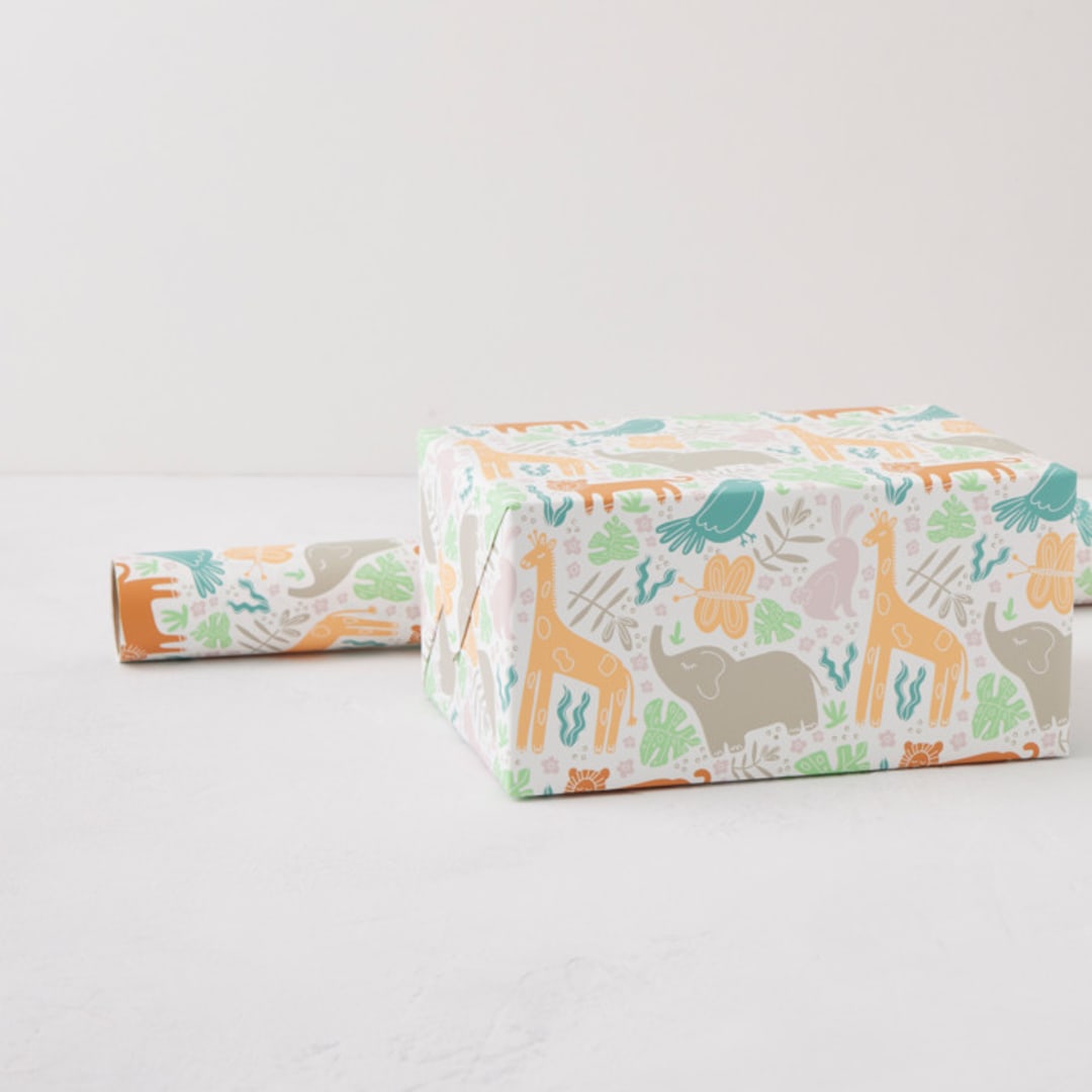 "Little Cuties" - Wrapping Paper Roll in Palm by Pixel and Hank