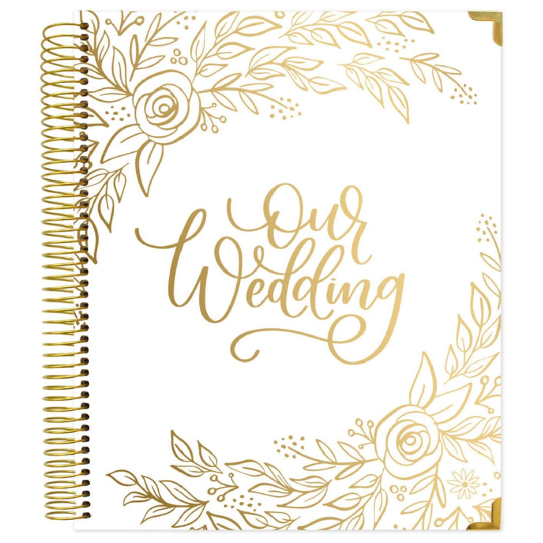 Gold Floral Wedding Planner