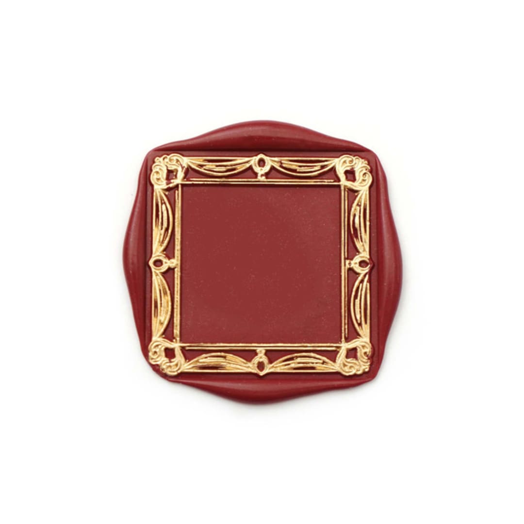 "Antique Frame Wax Seal Stamp" - Wax Seal Stamps in gold by misterrobinson