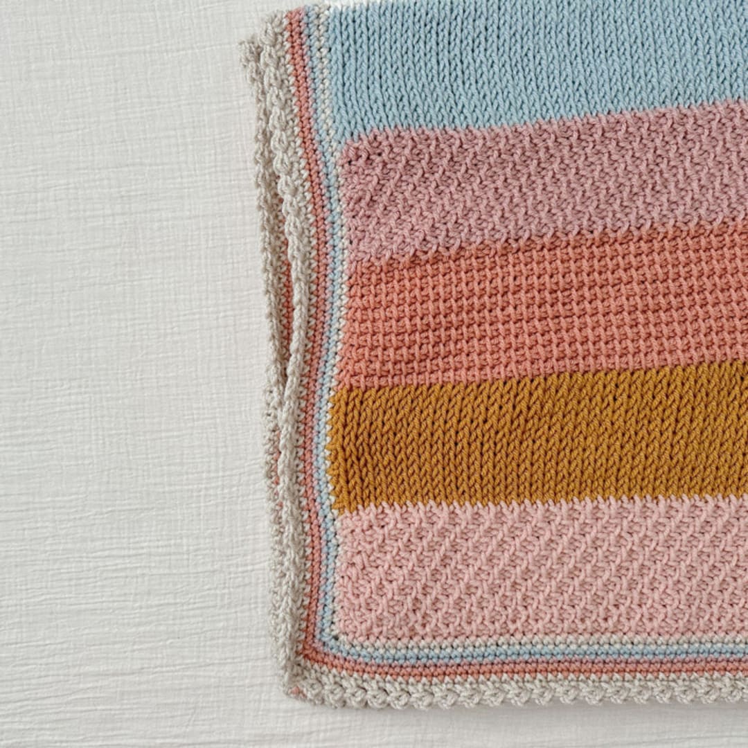 "Striped Crochet Blanket" - Kids Blankets and Throws in multicolorassorted-colors by Two Little Knots