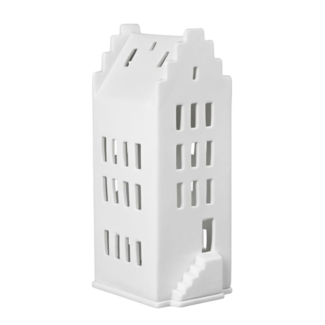 "Village House - Stepped Gable Roof - 7.9"" - Christmas Decorations in white by Räder Designs