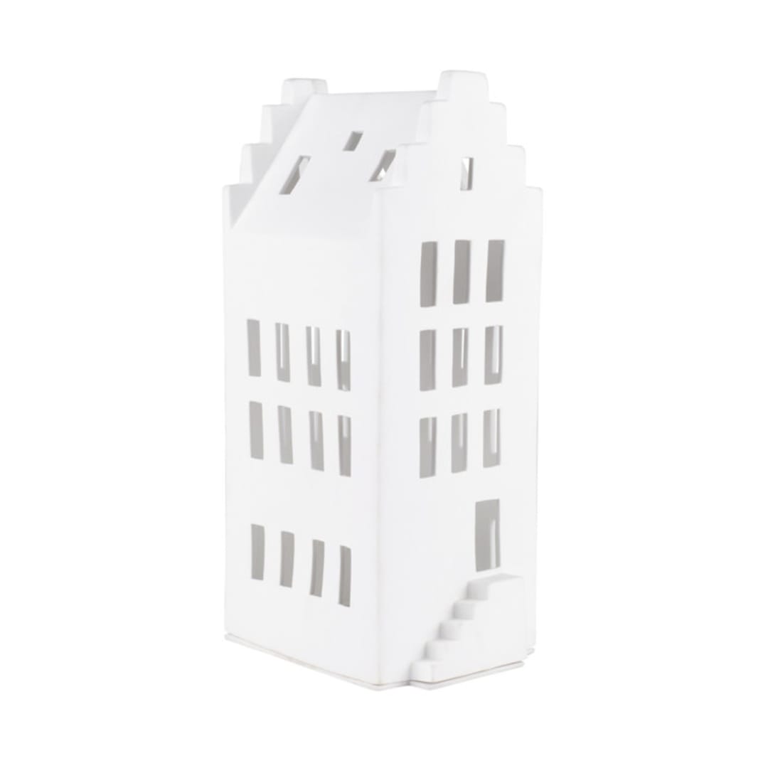 "Village House - Stepped Gable Roof - Large 12.4"" - Christmas Decorations in white by Räder Designs