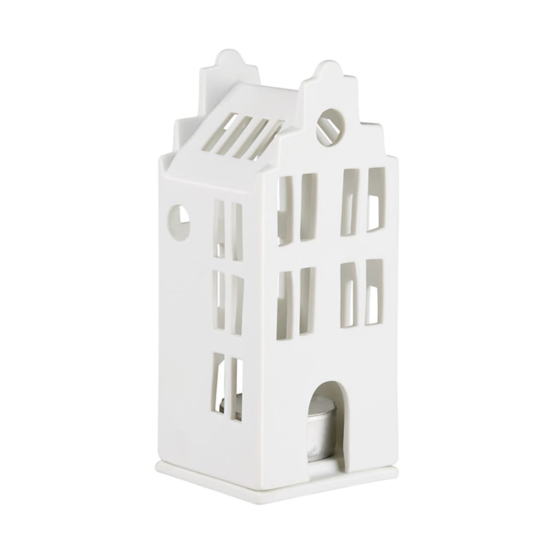"Village House - Canal House Stepped Gable Roof - 5.3"" - Christmas Decorations in white by Räder Designs