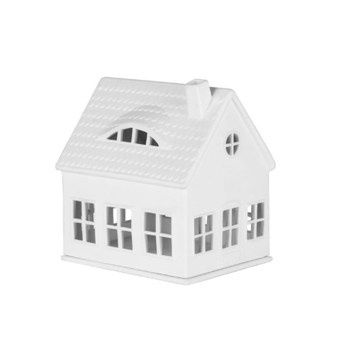 "Village House - Dormer House - 5.7"" - Christmas Decorations in white by Räder Designs