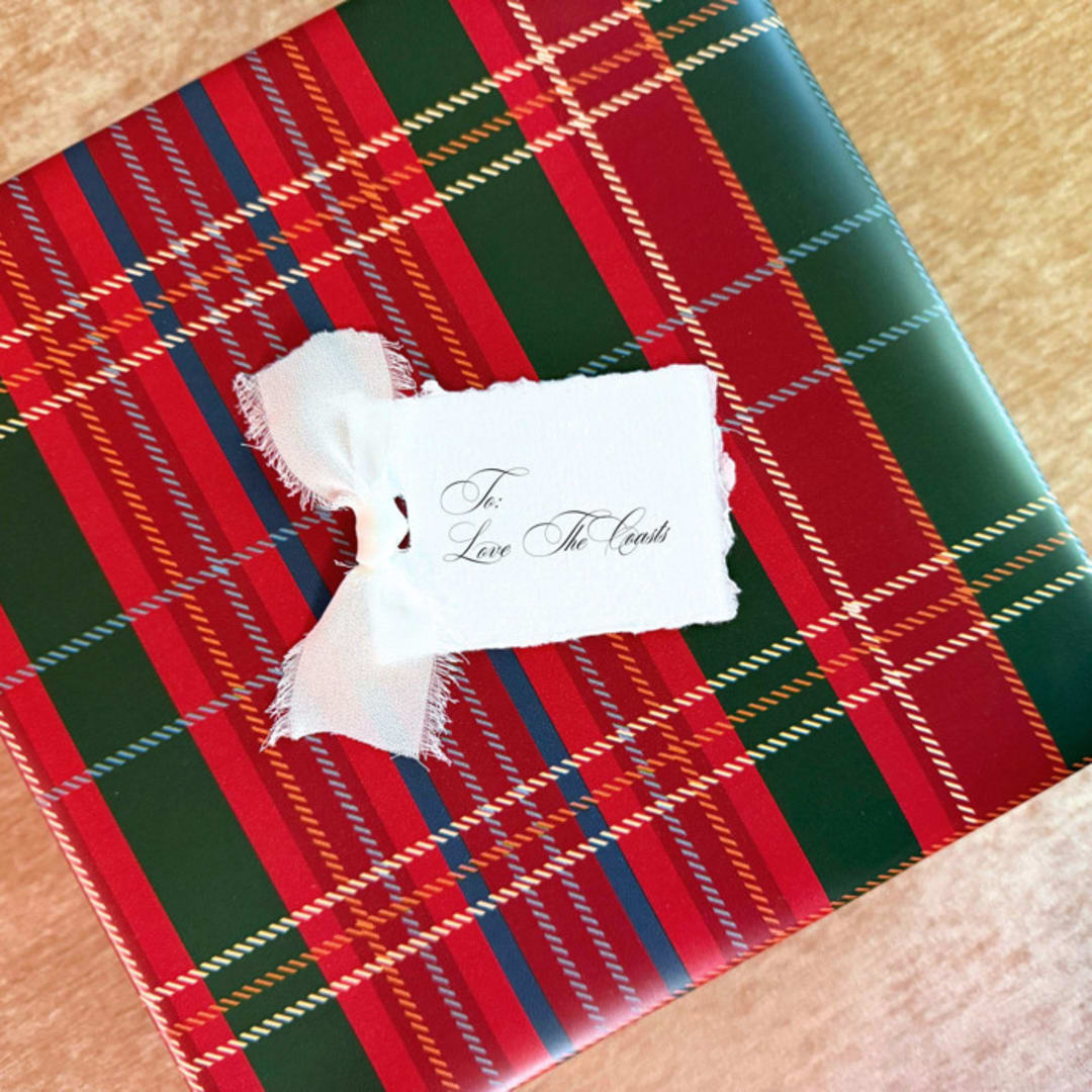 "Holiday Handmade Paper Gift Tags with Snow White Bow | Set of 10 | Custom Text" - Holiday Gift Tags in white by Cotton and Bow