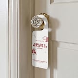 "Wild Wild Wife Bachelorette Door Hanger" - Aisle and Chair Decor in red by Social B Creative Studio