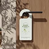"Margs & Matrimony Bachelorette Door Hanger" - Aisle and Chair Decor in green by Social B Creative Studio