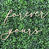 "Forever + Yours Chair Decor | Birch Wood" - Aisle and Chair Decor in natural by The Crazy Bunny Lady