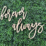 "Forever + Always Chair Decor | Birch Wood" - Aisle and Chair Decor in natural by The Crazy Bunny Lady