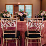 "Forever + Always Chair Decor | Birch Wood" - Aisle and Chair Decor in natural by The Crazy Bunny Lady