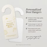 "She Found Her Honey Bachelorette Door Hanger" - Aisle and Chair Decor in yellow by Social B Creative Studio