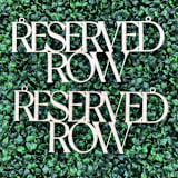 "Reserved Row i - SET of Two Signs | Birch Wood" - Aisle and Chair Decor in natural by The Crazy Bunny Lady