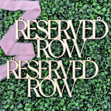 "Reserved Row i - SET of Two Signs | Birch Wood" - Aisle and Chair Decor in natural by The Crazy Bunny Lady