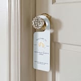 "Last Toast on the Coast Bachelorette Door Hanger" - Aisle and Chair Decor in blue by Social B Creative Studio
