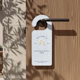 "Last Toast on the Coast Bachelorette Door Hanger" - Aisle and Chair Decor in blue by Social B Creative Studio