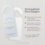 "Last Toast on the Coast Bachelorette Door Hanger" - Aisle and Chair Decor in blue by Social B Creative Studio