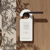 "Seashells & Wedding Bells Bachelorette Door Hanger" - Aisle and Chair Decor in beige by Social B Creative Studio