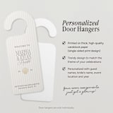 "Seashells & Wedding Bells Bachelorette Door Hanger" - Aisle and Chair Decor in beige by Social B Creative Studio