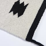 "Zapotec Black and Ivory Rug #1, Size 2'x3'" - Accent Rugs in black by Archive New York