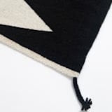 "Zapotec Black and Ivory Rug #3, Size 2'x3'" - Accent Rugs in black by Archive New York