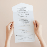"Heard the news" - Savvy Wedding Invitations in Cotton by Stacey Meacham - Foil Interior