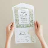 "In the country" - Savvy Wedding Invitations in Forest by Paper Sun Studio - Foil Interior