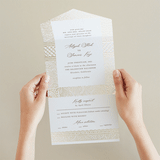 "Gilded Henna" - Savvy Wedding Invitations in Lily by Mansi Verma - Foil Interior