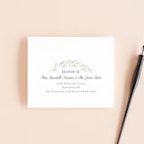 "Gilded Leaves" - Savvy Wedding Invitations in Classic White by Kelly Schmidt - FREE Recipient Addressing