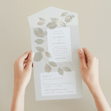 "Sonnet" - Savvy Wedding Invitations in Meadow by Kristie Kern - Foil Interior