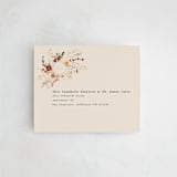 "Monogrammed Floral" - Savvy Wedding Invitations in Harvest by Susan Moyal - FREE Recipient Addressing