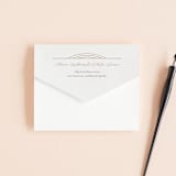 "Moderne" - Savvy Wedding Invitations in Alabaster by Pixel and Hank - Closed
